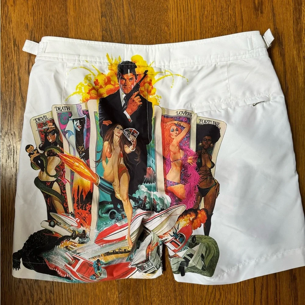 Orlebar Brown x 007 Live and Let Die Swim Trunks - Picture 3 of 4